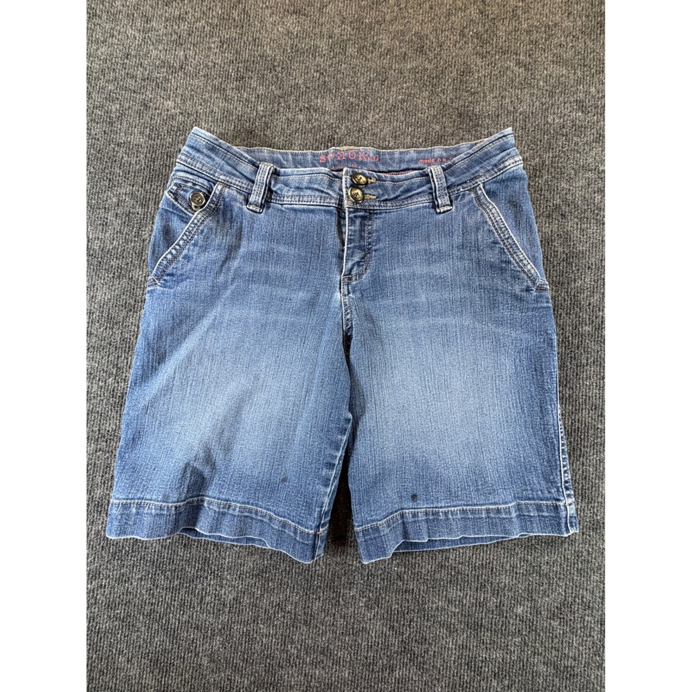 Sonoma Life Style Women Blue Denim Shorts Size 6 Medium Wash Stretch Casual 2783